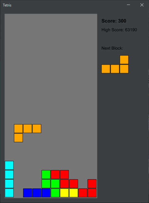 Tetris game
